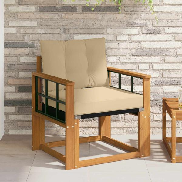 ARDEBO.de - Outdoor-Sofa Massivholz Akazie Natur