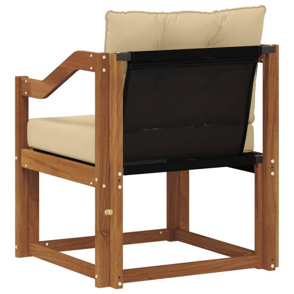 Outdoor-Sofa Massivholz Akazie Natur