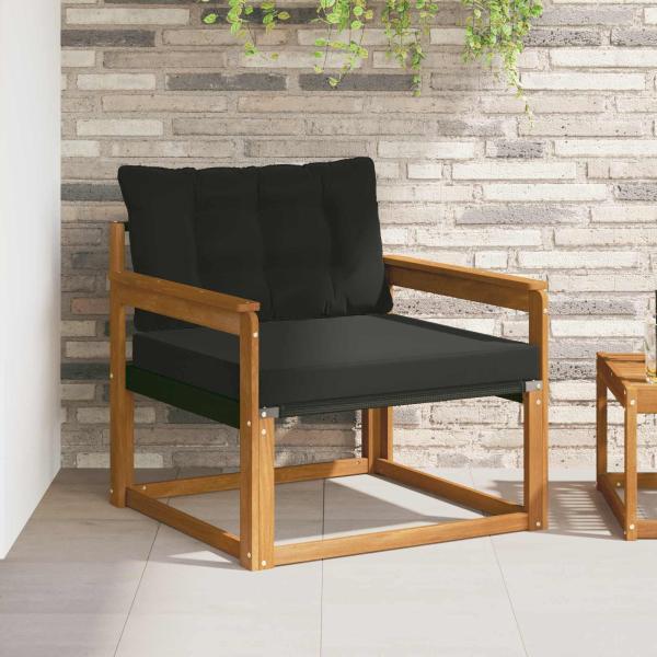 ARDEBO.de - Outdoor-Sofagarnitur Massives Akazienholz und Textilene Natur
