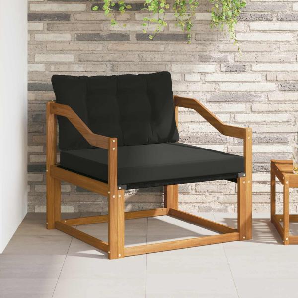 ARDEBO.de - Outdoor-Sofagarnitur Massives Akazienholz und Textilene Natur