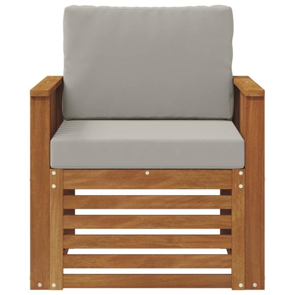 Outdoor-Sofagarnitur Massives Akazienholz und Polyester