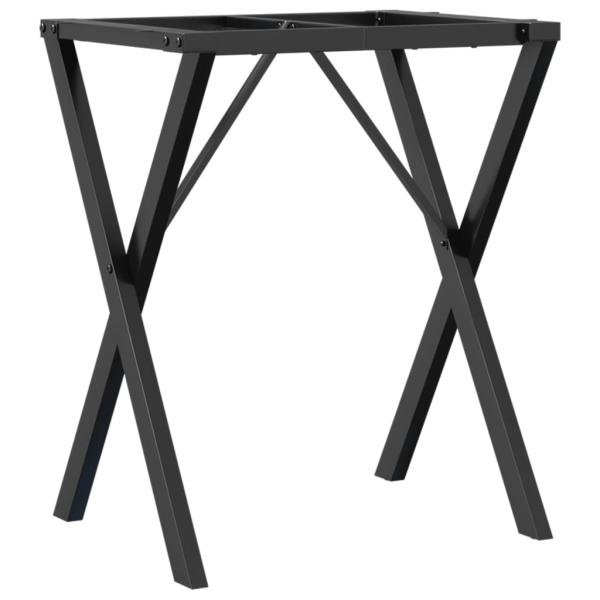 Esstisch-Gestell in X-Form 50x40x73 cm Stahl