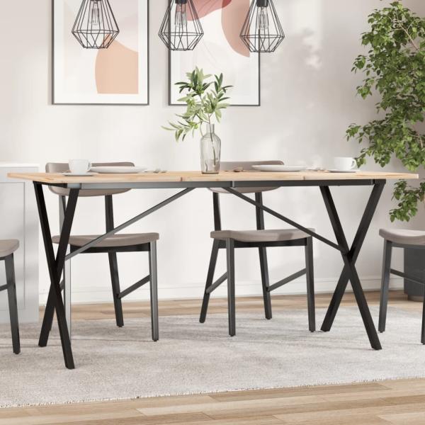 ARDEBO.de - Esstisch-Gestell in X-Form 140x60x73 cm Stahl
