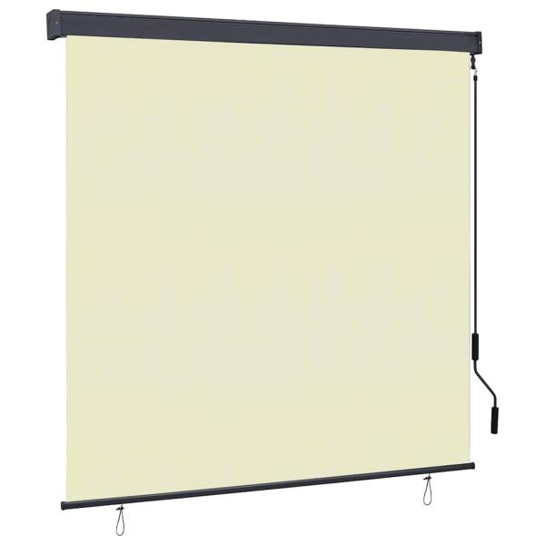 ARDEBO.de - Rollo Creme 180 x 250 cm Stoff und Aluminium
