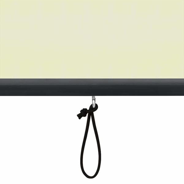 Rollo Creme 180 x 250 cm Stoff und Aluminium