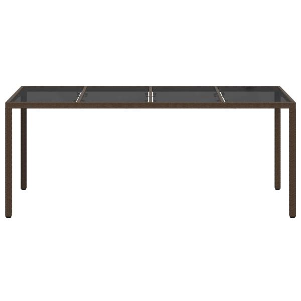Gartentisch Braun Poly-Rattan