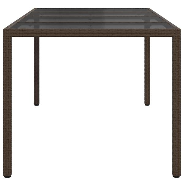 Gartentisch Braun Poly-Rattan