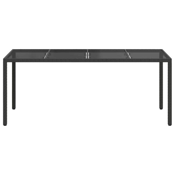 Gartentisch Schwarz Poly-Rattan