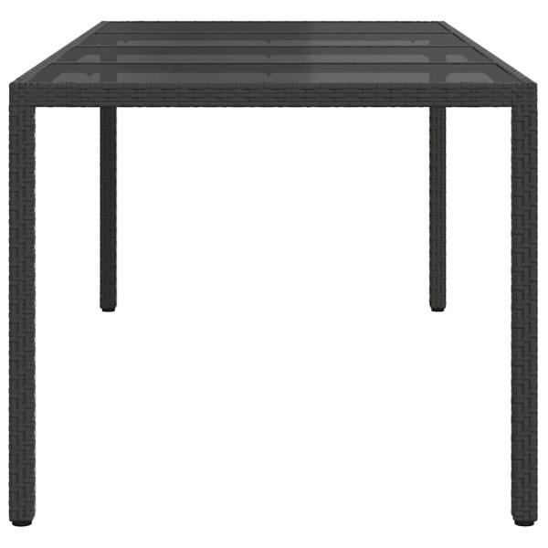 Gartentisch Schwarz Poly-Rattan