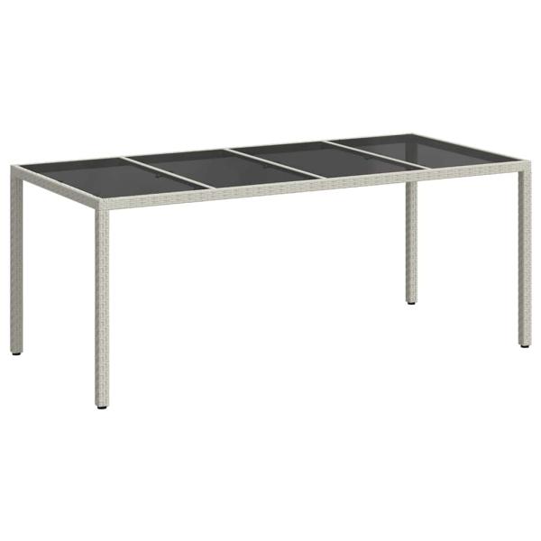 Gartentisch Weiß Poly-Rattan