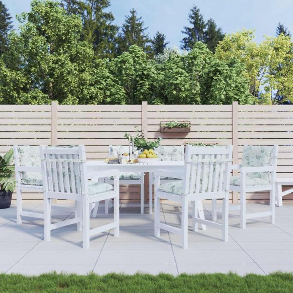 ARDEBO.de - Outdoor-Kissen 6 stk. Stoff Feines Blattmuster 100 x 50 x 7 cm