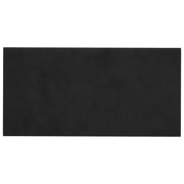 Wandkopfteilen 12 Stk. Schwarz Samt
