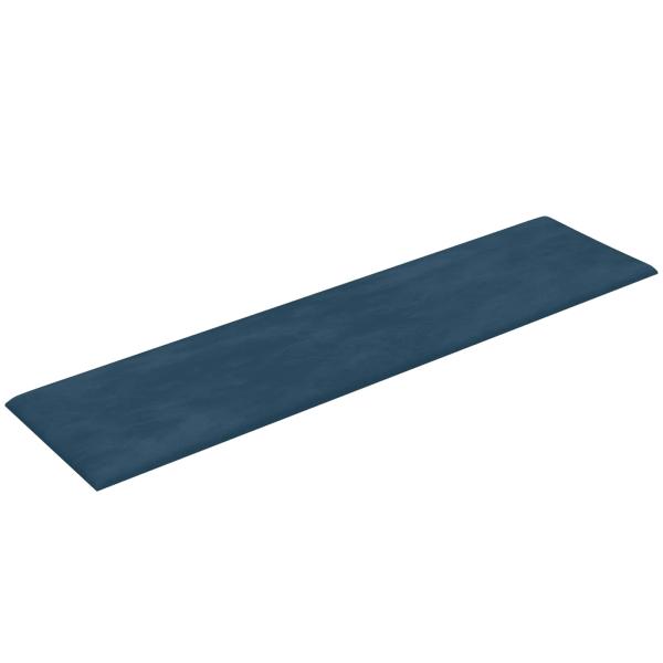 Wandkopfteilen 12 Stk. Blau Samt