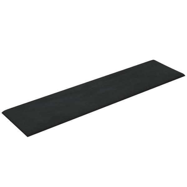 Wandkopfteilen 12 Stk. Schwarz Samt