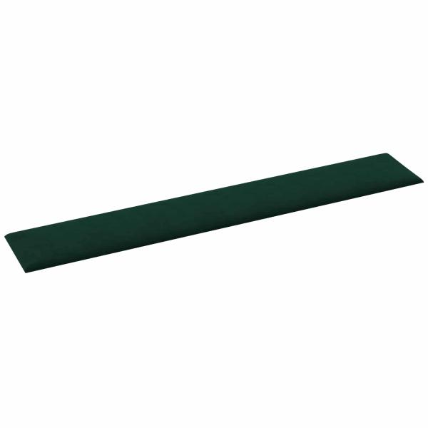 Wandkopfteilen 12 Stk. Dunkelgrün Samt