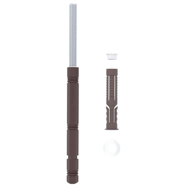 Schwebende Regalträger 12 pcs Beige Ø14 x 210 mm Stahl