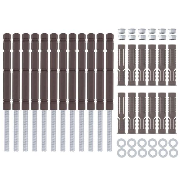 Schwebende Regalträger 12 pcs Beige Ø14 x 210 mm Stahl