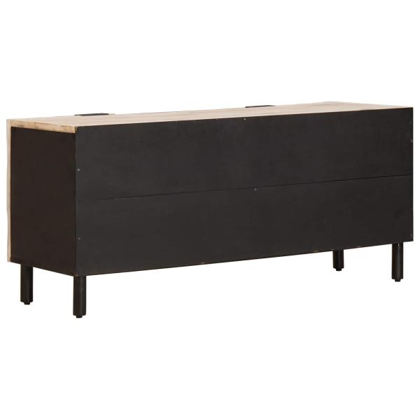 TV-Schr?nk mit T?r Wei?e gewaschene Oberfl?che 105 x 33 x 46 cm