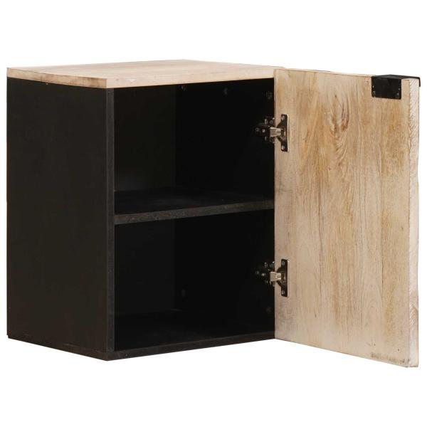 Badezimmer Hängeschrank Weiß 38 x 33 x 48 cm Massivholz Mango