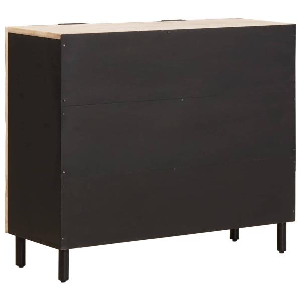 Sideboard mit Regal Weiße gewaschene Oberfläche 90 x 33 x 75 cm