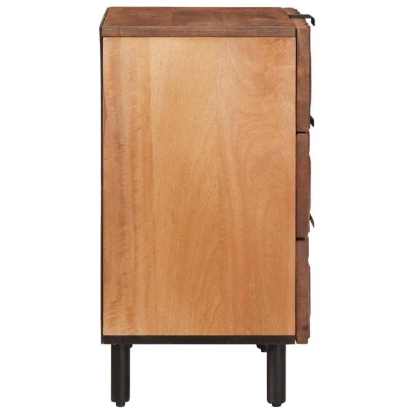 Nachttisch Braun 50 x 33 x 62 cm Massivholz Mango