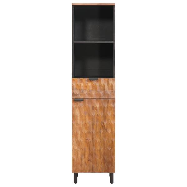 Badezimmerschrank Braun 38 x 33 x 160 cm Massivholz Mango