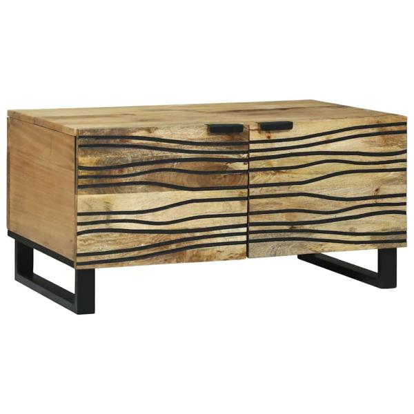 ARDEBO.de - Couchtisch Natur 80 x 50 x 40 cm Holzwerkstoff