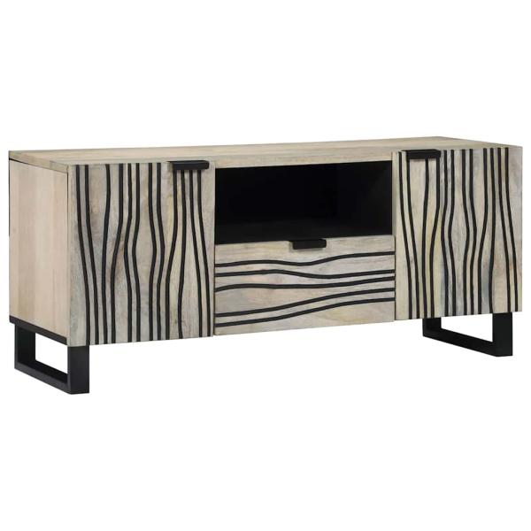 ARDEBO.de - TV-Einheiten 105 x 33 x 46 cm Weiß Holzwerkstoff