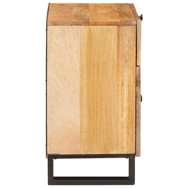Nachttisch Natur 50 x 33 x 60 cm Massivholz Mango