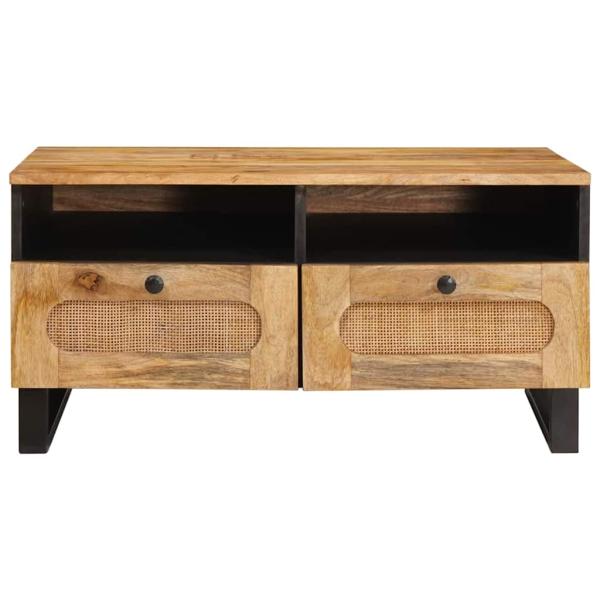 Couchtisch Artisan-Eiche 80 x 54 x 40 cm Massivholz Mango