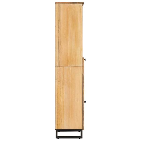 Badezimmerschrank Braun 38 x 33 x 160 cm Massivholz Mango