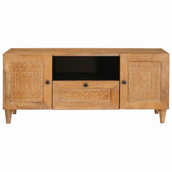 TV-Einheiten mit Regal Hellbraun 105 x 33 x 46 cm Holzwerkstoff