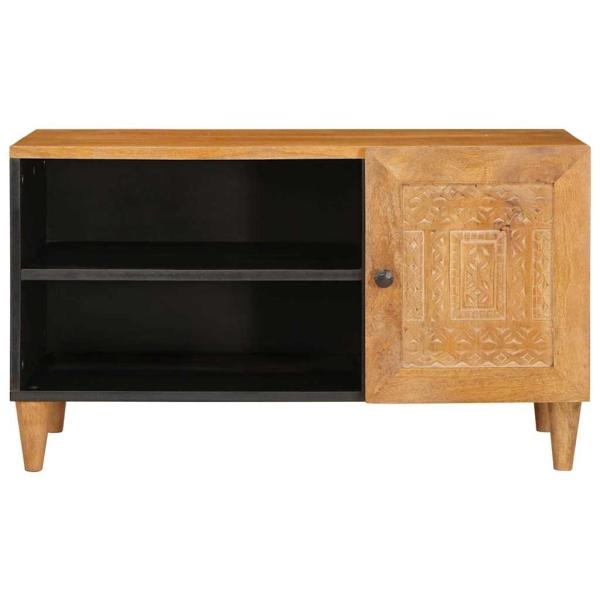 TV-Einheiten mit Regal Hellbraun 80 x 33 x 46 cm Holzwerkstoff