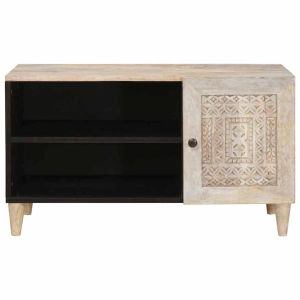 TV-Einheiten mit Regal Weiß 80 x 33 x 46 cm Holzwerkstoff