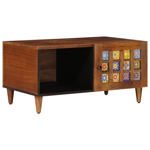 Couchtisch Braun 80 x 50 x 40 cm Massivholz Mango