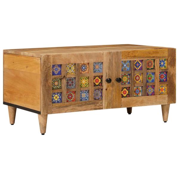 ARDEBO.de - Couchtisch Natur 80 x 50 x 40 cm Massivholz Mango
