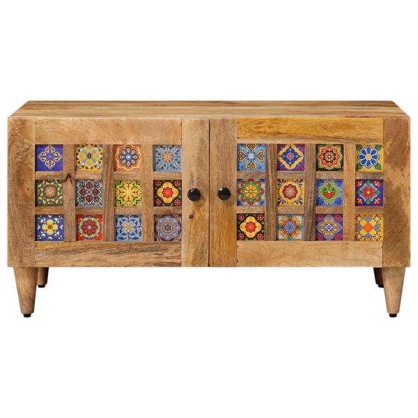Couchtisch Natur 80 x 50 x 40 cm Massivholz Mango