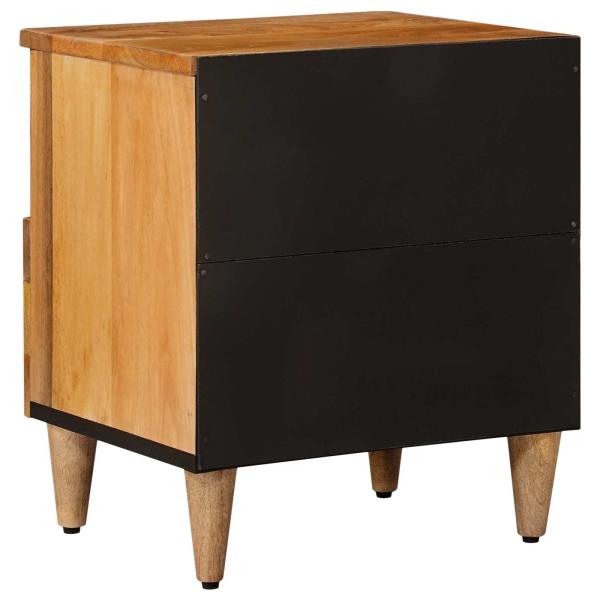 Nachttisch 2 stk. Natur 40 x 33 x 46 cm Massivholz Mango