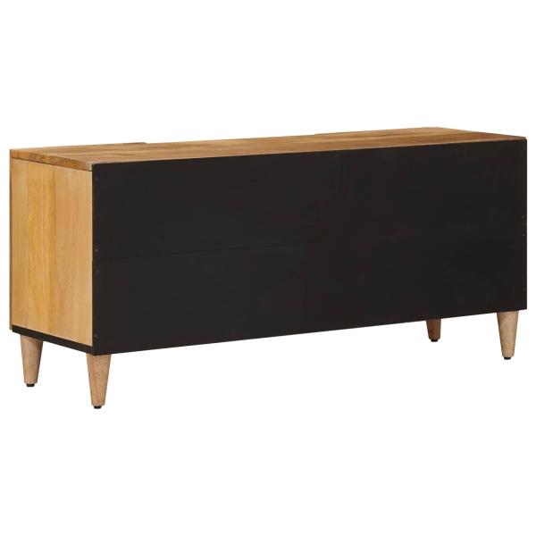TV-Schränk mit Tür Natur 105 x 33,5 x 46 cm Massivholz Mango