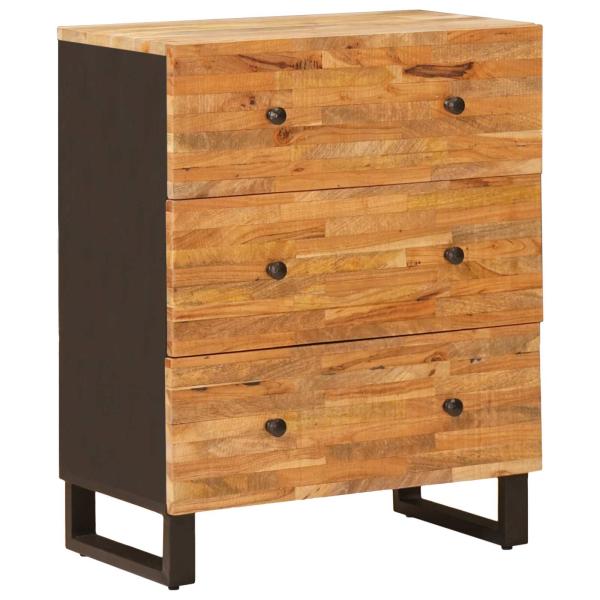 ARDEBO.de - Aufbewahrungs-Sideboard 60 x 33 x 75 cm Massivholz Mango Braun