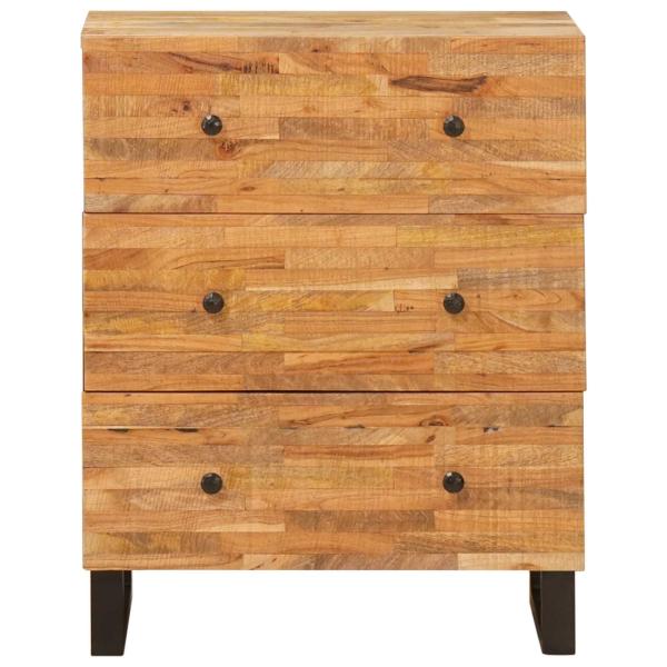 Aufbewahrungs-Sideboard 60 x 33 x 75 cm Massivholz Mango Braun