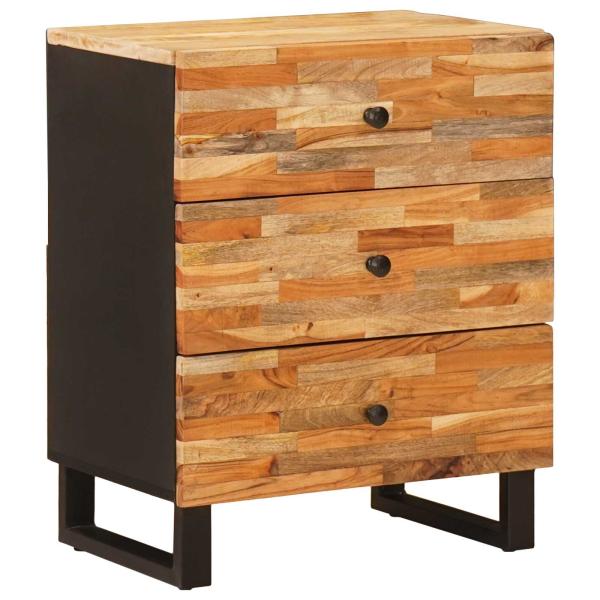 ARDEBO.de - Bettkasten Braun 50 x 33 x 62 cm Massivholz Mango