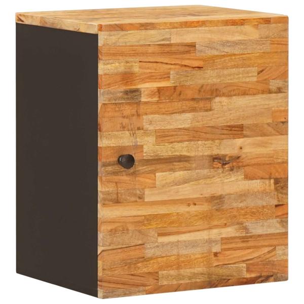 ARDEBO.de - Badezimmer Hängeschrank Natur 38 x 33 x 48 cm Massivholz Mango