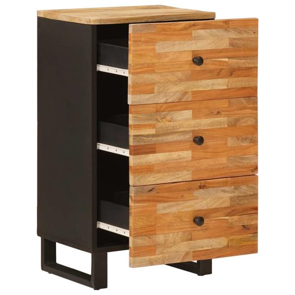 Seitenschrank Braun 40 x 33 x 75 cm Massivholz Mango