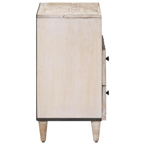 Bettkasten Weiß 50 x 33 x 60 cm Massivholz Mango