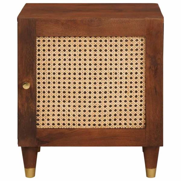 Nachttisch Braun 40 x 33,5 x 46 cm Massivholz Akazie