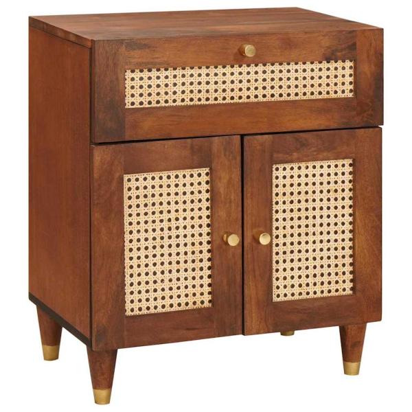 ARDEBO.de - Nachttische 50 x 33 x 60 cm Massivholz Mango