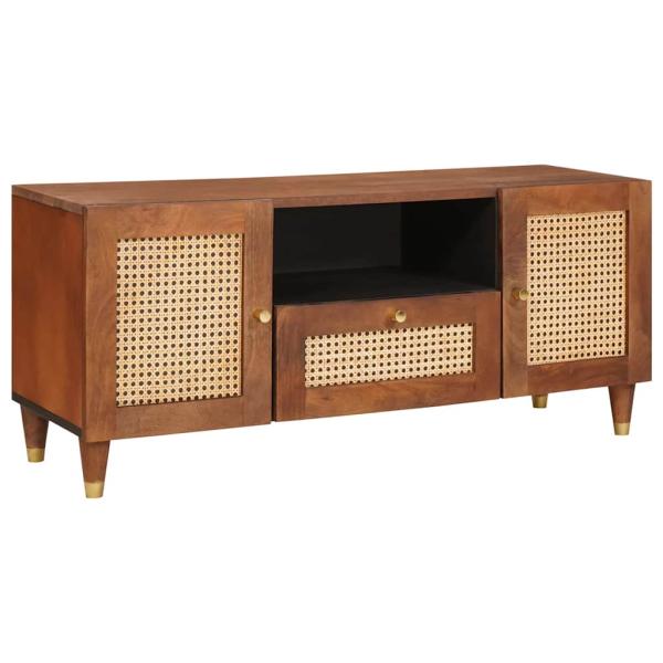 ARDEBO.de - TV-Schränk Braun 105 x 33,5 x 46 cm Massivholz Mango