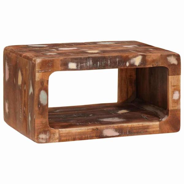 Nachttisch Braun 45 x 30 x 24 cm Massives upgecyceltes Holz