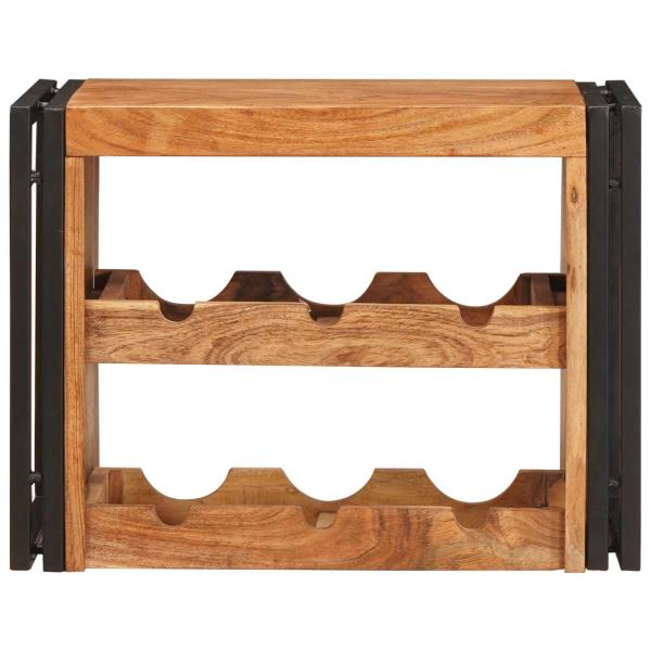 Weinregal Braun 60 x 45 x 33 cm Massivholz Akazie